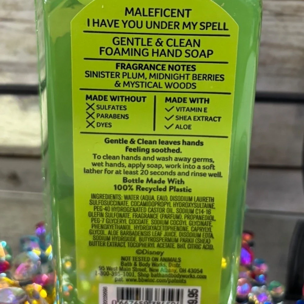 Bath Body Works Disney Villains Maleficent Foaming Hand Soap Gentle Clean 8.75oz